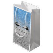 Petit Sac Cadeau Lashes Extension Maquillage Artiste Beauté Blue Gr (Devant Angle)