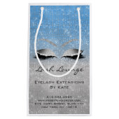 Petit Sac Cadeau Lashes Extension Maquillage Artiste Beauté Blue Gr (Devant)