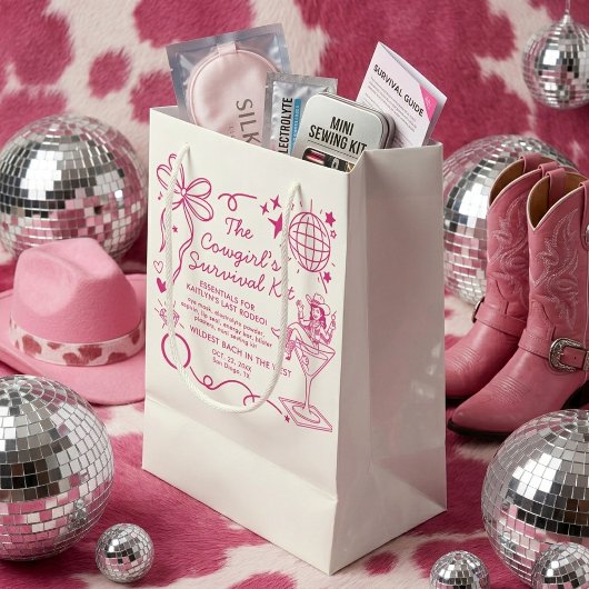 Petit Sac Cadeau Last Rodeo Bachelorette Party Survival Kit