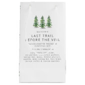Petit Sac Cadeau Last Trail Camping Bachelorette Party Survival Kit (Devant)