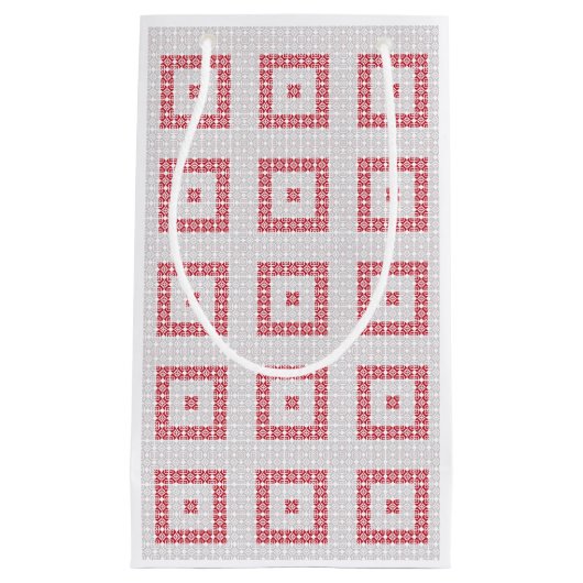 Petit Sac Cadeau Latvian Morning SUN motif géométrique I (Devant)