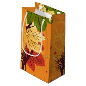 Petit Sac Cadeau L'Automne Parte Au Coucher Du Soleil (Dos Angle)