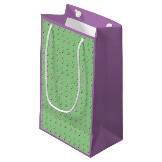 Petit Sac Cadeau Lavande & Vert - Amusant (Devant Angle)