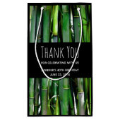 Petit Sac Cadeau Le Bambou vert Stalks Merci de photographie de la  (Dos)