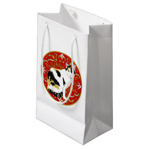 Petit Sac Cadeau Le baroque de chat de calicot