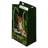 Petit Sac Cadeau Le chou renard dans un Merci de forêt verte (Devant Angle)