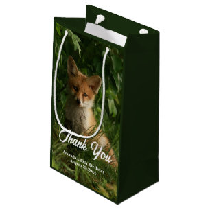Petit Sac Cadeau Le chou renard dans un Merci de forêt verte