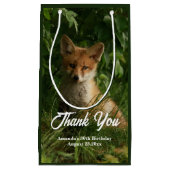 Petit Sac Cadeau Le chou renard dans un Merci de forêt verte (Devant)