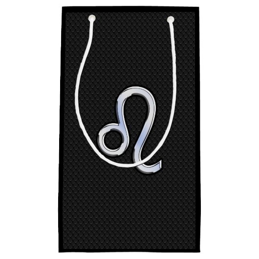 Petit Sac Cadeau Le chrome comme le zodiaque de Lion se connectent (Devant)