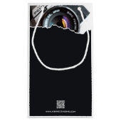 Petit Sac Cadeau Le Merci noir et blanc du photographe (Dos)