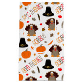 Petit Sac Cadeau Le motif mignon de thanksgiving avalent donnent (Devant)