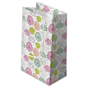 Petit Sac Cadeau le paon badine le cru de papier peint