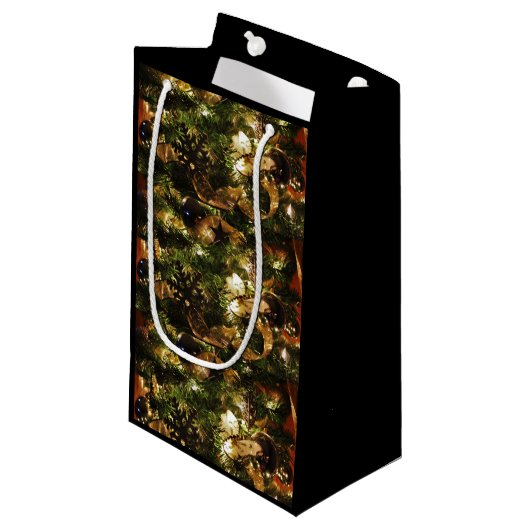 Petit Sac Cadeau Le papillon de Noël (Devant Angle)