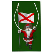 Petit Sac Cadeau Le Père Noël Avec L'Enseigne De L'Alabama (Dos)