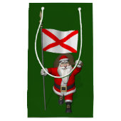 Petit Sac Cadeau Le Père Noël Avec L'Enseigne De L'Alabama (Devant)