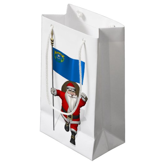 Petit Sac Cadeau Le Père Noël Avec L'Entrée Du Nevada (Devant Angle)