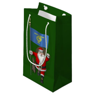 Petit Sac Cadeau Le Père Noël Visite L'État Du Castor