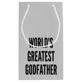 Petit Sac Cadeau Le plus grand parrain du monde (Dos)