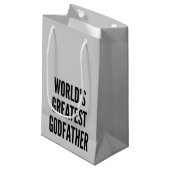 Petit Sac Cadeau Le plus grand parrain du monde (Devant Angle)