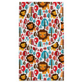 Petit Sac Cadeau le rétro lion mignon badine l'illustration (Dos)