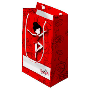 Petit Sac Cadeau Le rouge du ballet de la poupée de ballerin