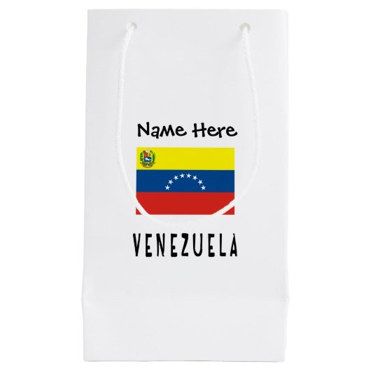 Petit Sac Cadeau Le Venezuela et le Venezuela avec votre nom (Devant)