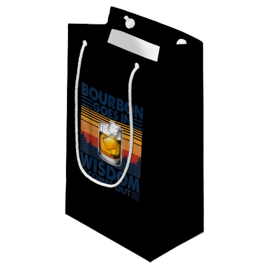 Petit Sac Cadeau Le Whiskey Bourbon sort (Devant Angle)