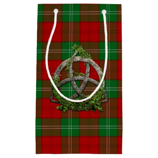 Petit Sac Cadeau Lennox Tartan Et Celtic Trinity Knot (Devant)