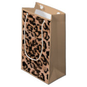 Petit Sac Cadeau Leopard - imprimé tacheté animal (Devant Angle)