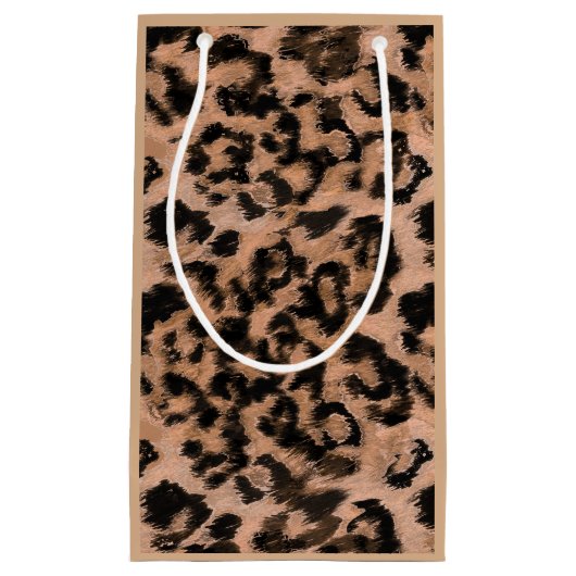 Petit Sac Cadeau Leopard - imprimé tacheté animal (Devant)