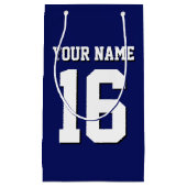 Petit Sac Cadeau L'équipe de Jersey de sports Blue Navy (Devant)