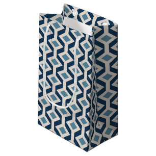 Petit Sac Cadeau L'ère atomique a inspiré le motif géométrique