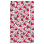 Petit Sac Cadeau Les coeurs de Valentine sur des enveloppes (Devant)