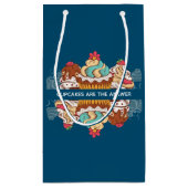 Petit Sac Cadeau Les Cupcakes sont la réponse Citation drôle (Dos)