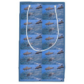 Petit Sac Cadeau Les dauphins sautant hors de l'eau (Devant)