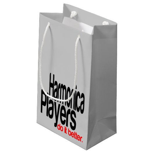 Petit Sac Cadeau Les Joueurs Harmonica Le Font Mieux (Dos Angle)