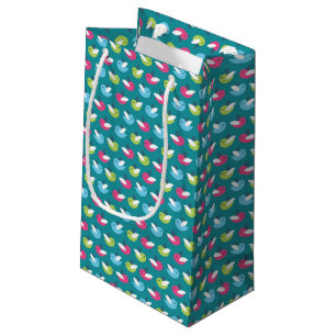 Petit Sac Cadeau Les oiseaux modèlent le bleu