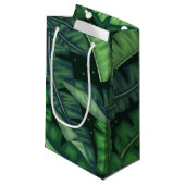 Petit Sac Cadeau Les palmiers de la jungle (Devant Angle)