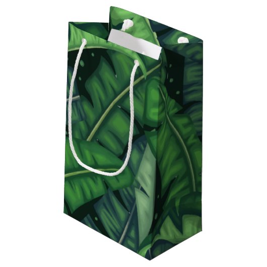 Petit Sac Cadeau Les palmiers de la jungle (Dos Angle)
