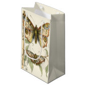 Petit Sac Cadeau Les papillons Tandem sur les Feuilles verts (Devant Angle)