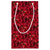 Petit Sac Cadeau Les Roses rouges de la Saint-Valentin (Dos)