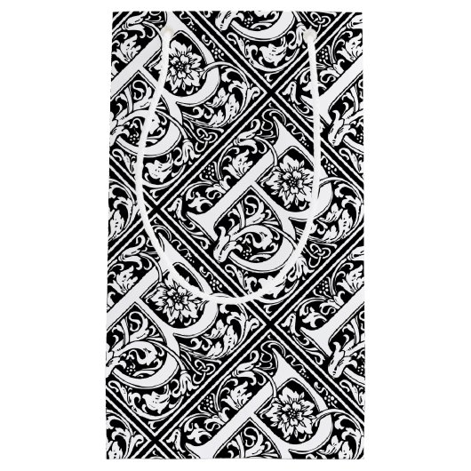 Petit Sac Cadeau Lettre B Monogramme médiéval Art Nouveau (Devant)