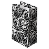 Petit Sac Cadeau Lettre C Monogramme médiéval Art Nouveau (Dos Angle)