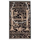 Petit Sac Cadeau Lettre H Monogramme médiéval Art Nouveau (Dos)