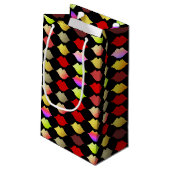 Petit Sac Cadeau lèvres colorées (Dos Angle)