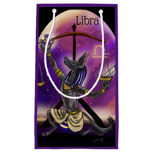 Petit Sac Cadeau Libra Zodiac Art (Devant)