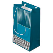 Petit Sac Cadeau Lignes Abstraites (Dos Angle)