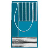 Petit Sac Cadeau Lignes Abstraites (Devant)