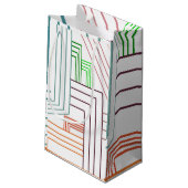 Petit Sac Cadeau Lignes Art Déco (Dos Angle)