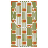 Petit Sac Cadeau Lignes et boîtes vertes (Dos)